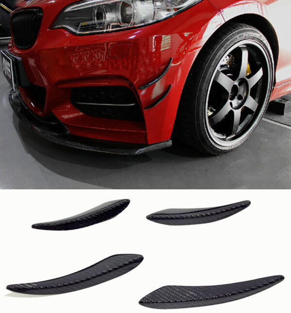 E-Style-Carbon-fiber-Front-Spoiler-Splitter-Canard-Fit-For-BMW-F22-M-Sport