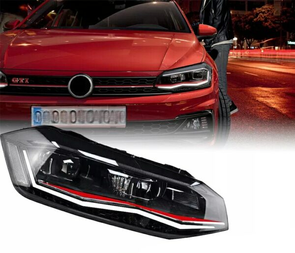 Led It Up - 🔧 VW Polo 6th. Gen. AW (2021): ✔️ Faza lunga - Kit